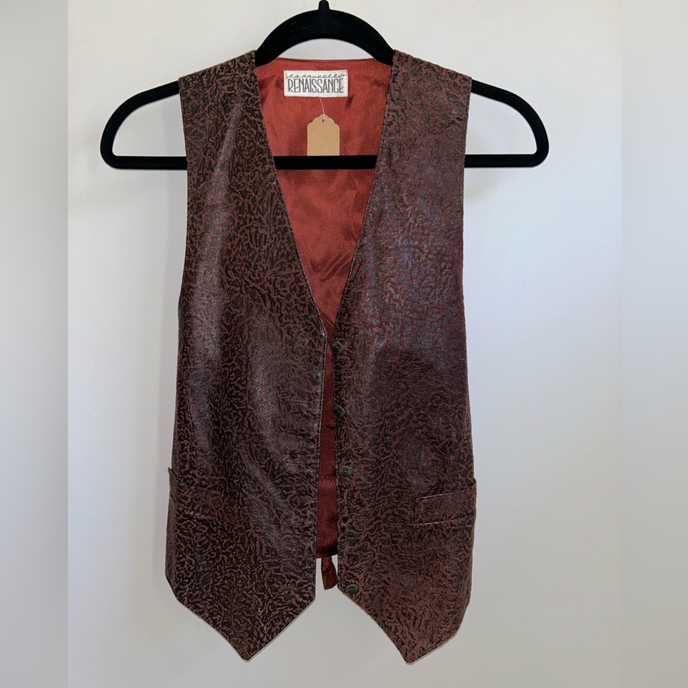 Leather Vest / Vintage / Renaissance